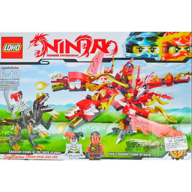 LEGO NINJAGO Lắp ráp Robot Rồng - Khủng Long ( 228 Mảnh )