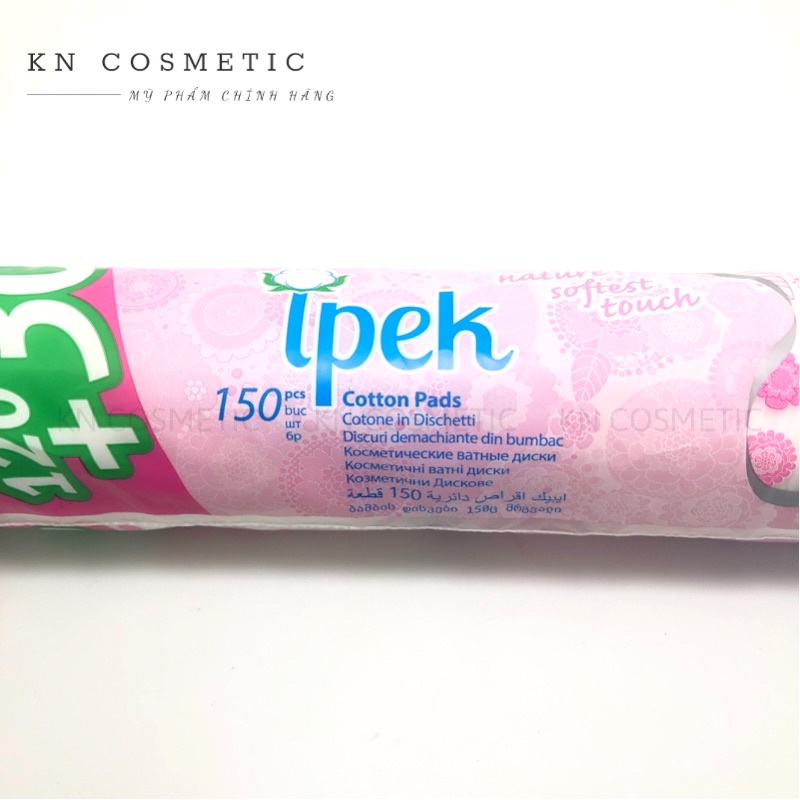 Bông Tẩy Trang Ipek Klasik Cotton Pads Thổ Nhĩ Kì Mềm Mịn 150 miếng