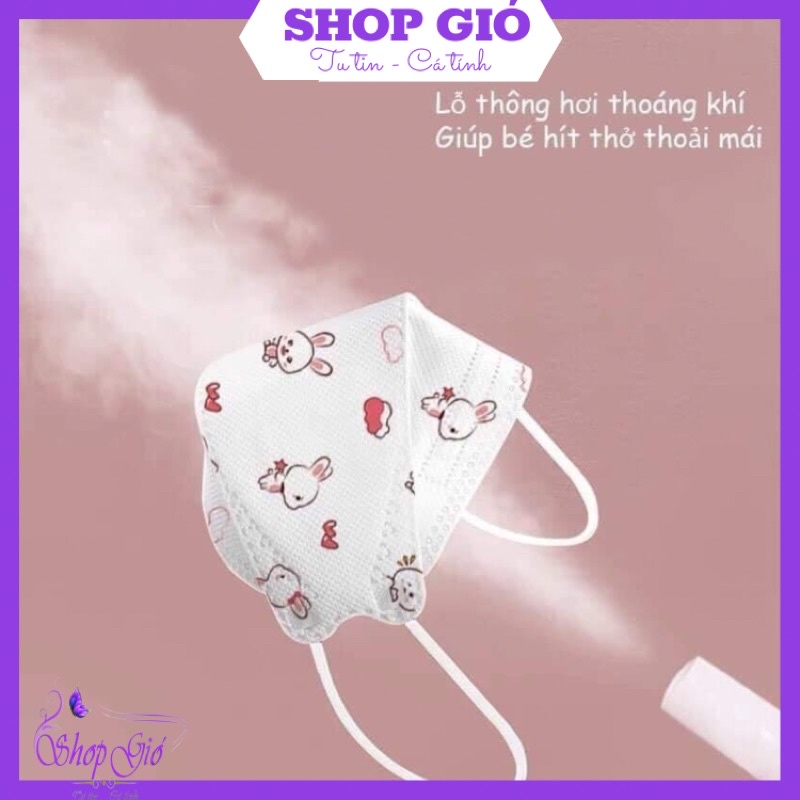 50 Cái Khẩu Trang Cho Bé 4D KF94 Hoạ Tiết Bé từ