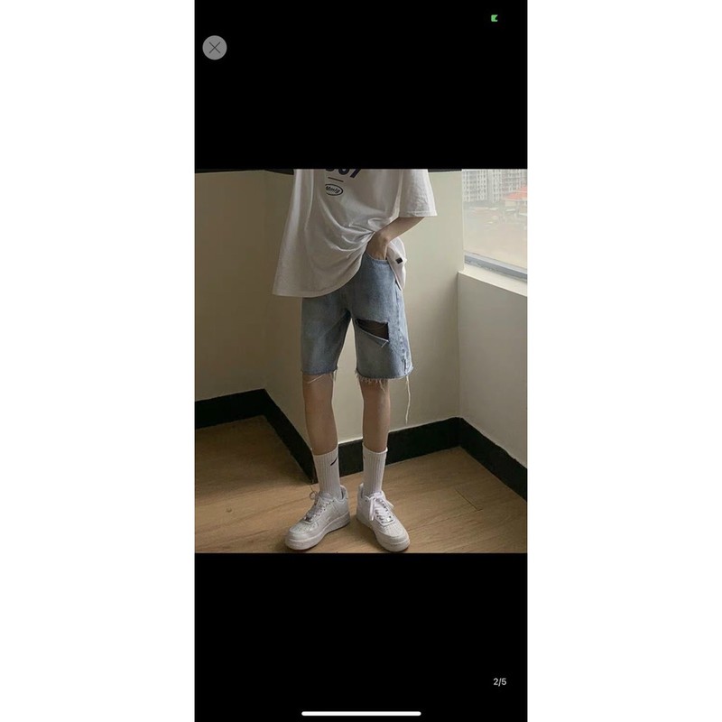 Quần sooc bò xẻ to DH8