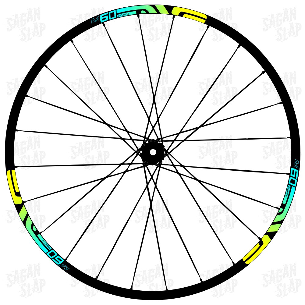 Decal Dán Vành Bánh Xe Đạp Mtb Downhill