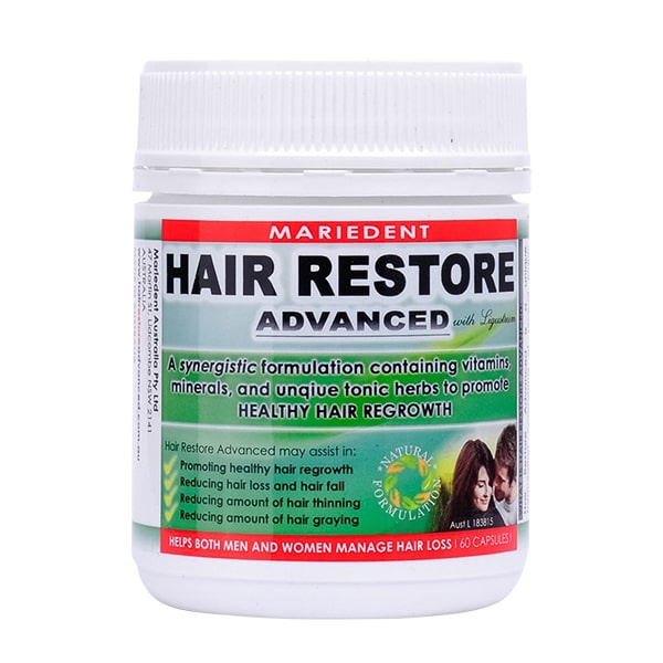 VIÊN MỌC TÓC, NGĂN RỤNG TÓC, BẠC TÓC Mariedent Hair Restore Advanced 60 viên của Úc