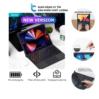 Ốp Lưng/Bao Da/Case Bàn Phím IP Bluetooth Có Trackpad Benks Cho IP Air 4, Pro 11 inch, 12.9 inch (2018-2021