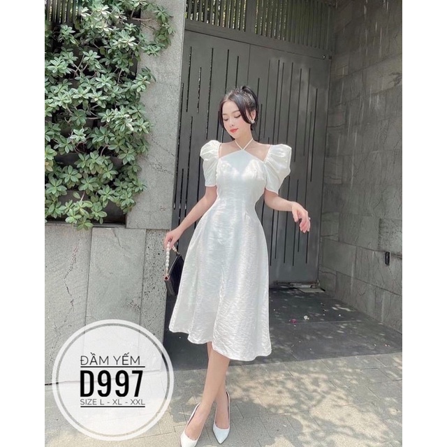 [ CHUBBY BIGSIZE ] ĐẦM CỔ YẾM TỪ 55-90kg