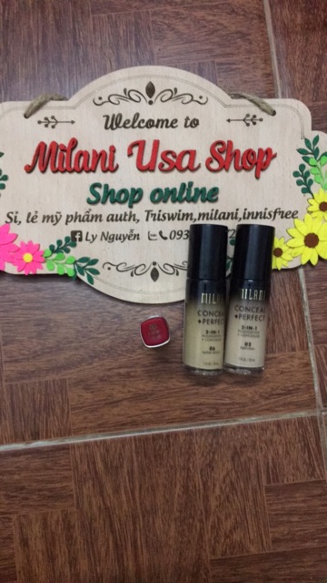 Combo 2 kem nền 2in1 Milani và 1 son kem Milani siêu lì tone 06 | BigBuy360 - bigbuy360.vn