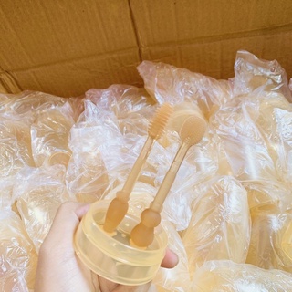 Set bàn chải Silicone kèm rơ lưỡi