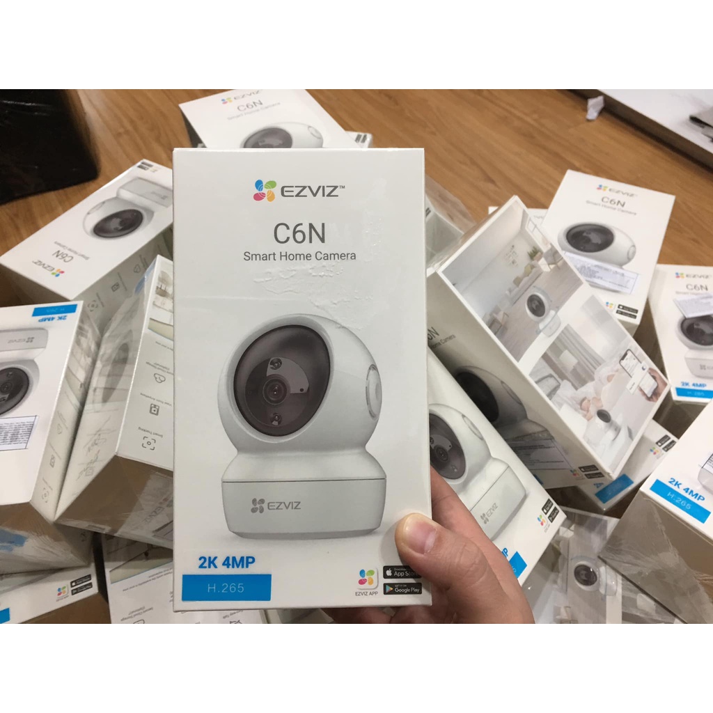 Camera WIFI Không Dây EZVIZ C6N 4MP 2K HD 1440p H265 xoay 360 , đàm 2 chiều - Bản nâng cấp C6N 1080p siêu hot, tặng thẻ