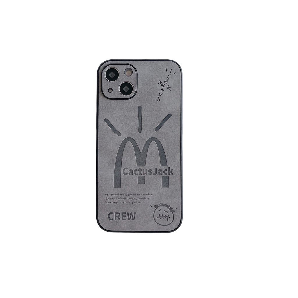 Bao Da Điện Thoại Họa Tiết travis scott Cho iphone x xs xr 11 12 13 14 pro max Ốp
