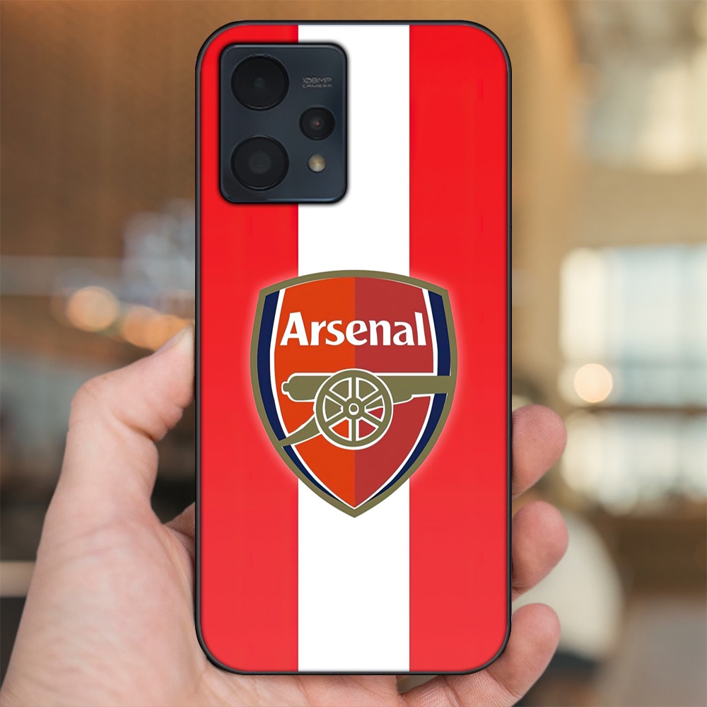 Ốp lưng Realme 9, 9 Pro, 9 Pro Plus viền đen in hình Arsenal FC
