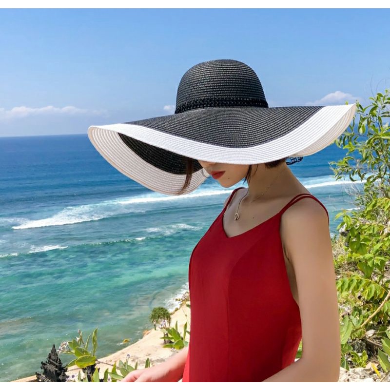Mũ rộng vành đi biển đẹp thoáng mát nón nữ thời trang Hàn Quốc  Lh0917399527