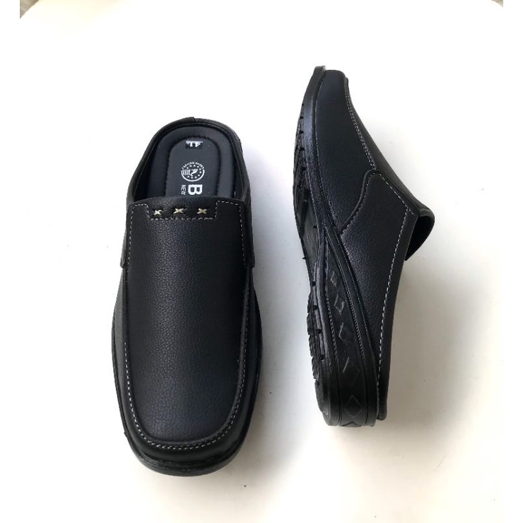 Giày sapo nam đẹp, giày không gót nam mẫu mới, màu đen ,sang trọng lịch lãm,mã SP11