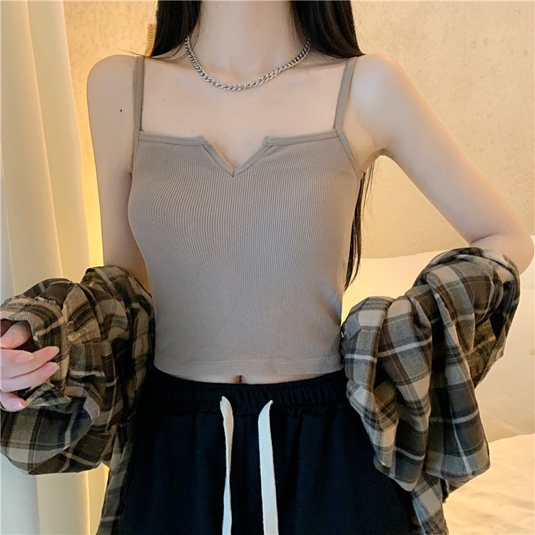 Áo Bra Nữ 2 Dây Xẻ Cổ Có Mút Ngực Mẫu Mới Sexy 2022