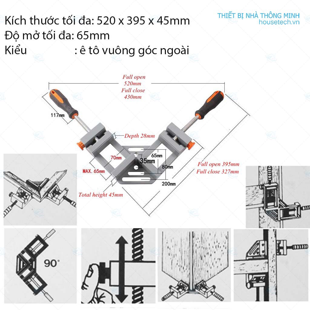 Ê tô vuông góc cỡ lớn (new)