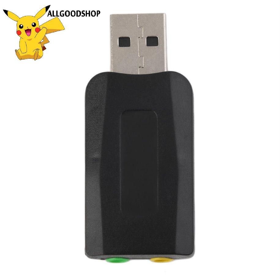 Bộ chuyển đổi card âm thanh USB 2.0 sang Mic 3D Cho Máy Tính