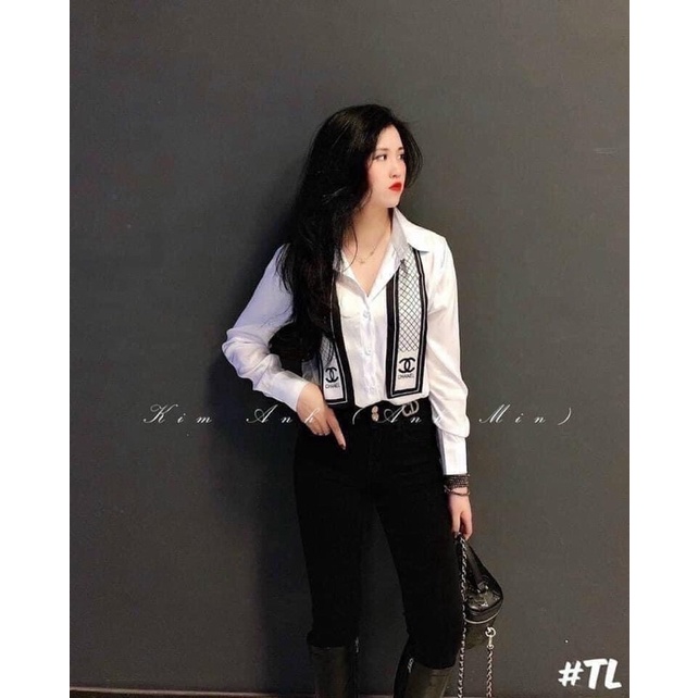 M116 ❣️Sơ mi lụa dây nơ