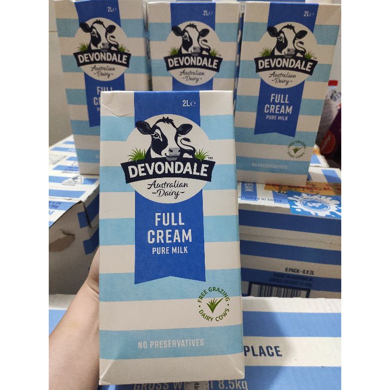 Sữa Tươi Devondel Ful cream 2L - Thùng