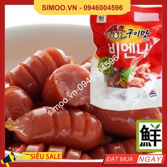 💥 ⚡ SẢN PHẨM CHÍNH HÃNG ( XÚC XÍCH VỊ THỊT NƯỚNG VIENNA SAJO GÓI 170G (SHOP XIN PHÉP CHỈ SHIP Ở HÀ NỘI )