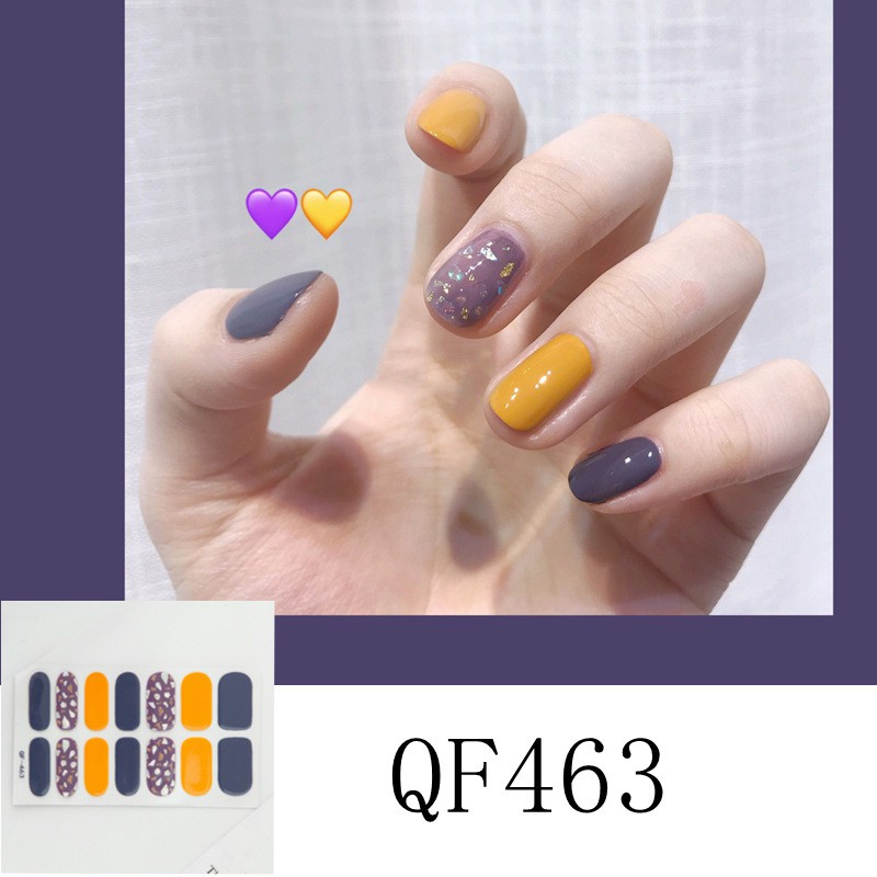 Bộ 14 miếng dán móng tay nghệ thuật chuyên dụng chất lượng cao DIY