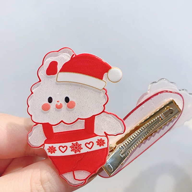 Kẹp Tóc Hình Người Tuyết Phong Cách Giáng Sinh Năm Mới