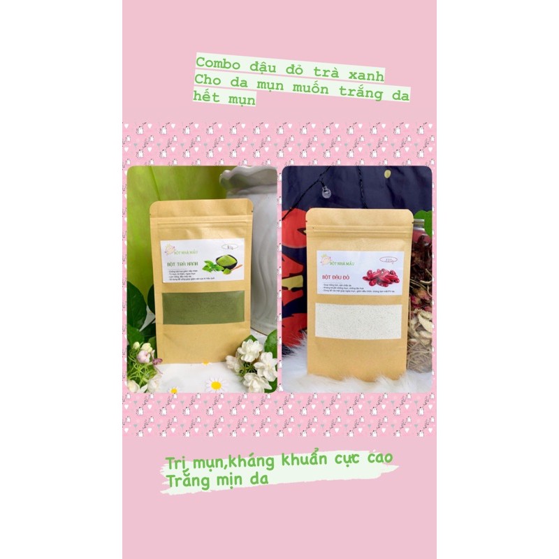 combo đậu đỏ trà xanh BỘT NHÀ MẨU