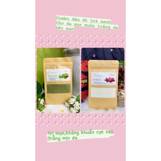 Combo đậu đỏ trà xanh bột nhà mẩu