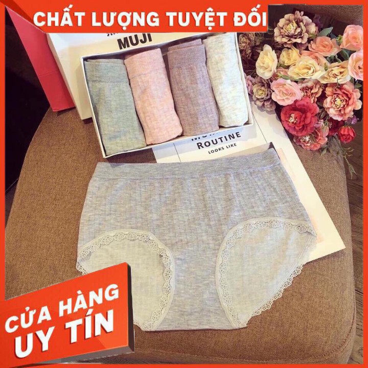 Quần Lót Nữ Kute xuất Nhật MUJI 100% Cotton Sợi Tre Kháng Khuẩn Tốt | BigBuy360 - bigbuy360.vn
