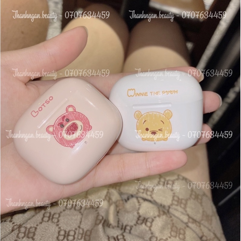 Tai Nghe Disney Gấu Pooh - Gấu Lotso Hồng Chính Hãng