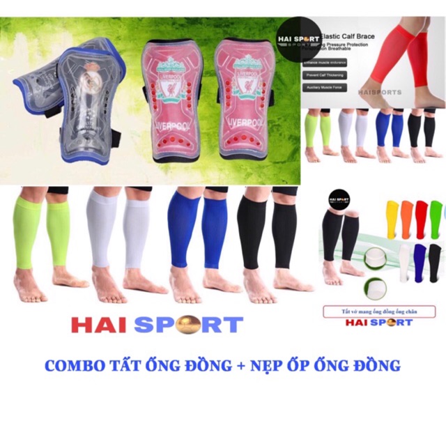 Combo Tất ống đồng ống chân + Nẹp ( Ốp ) Ống đồng bóng đá các CLB - Bó nẹp ống đồng