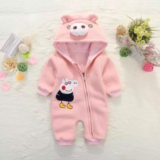 Bộ body nỉ hình gấu dành cho bé sơ sinh