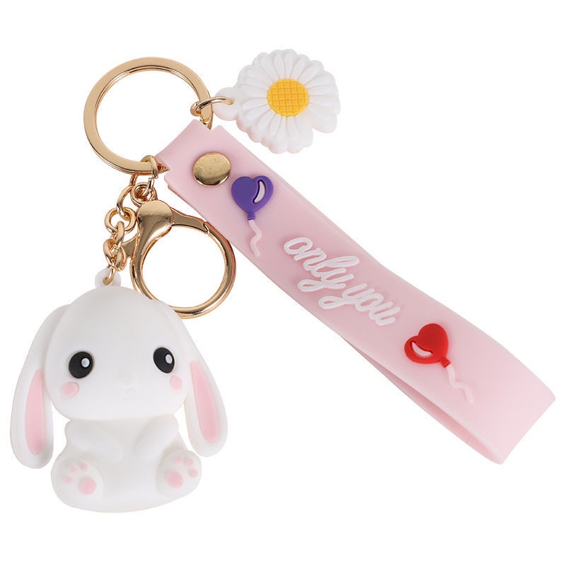 Móc Khóa Hình Thỏ Dễ Thương Có Thể Dùng Làm Quà Tặng Sinh Nhật Cho Nữ