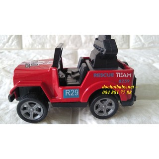 ĐỒ CHƠI  NỘ 4 XE JEEP BẰNG SẮT