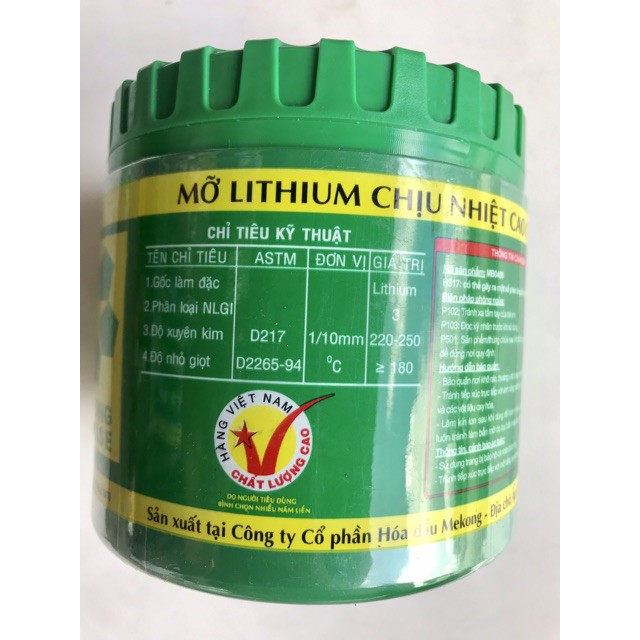 MỠ BÒ CHỊU NHIỆT LITOL 500GR