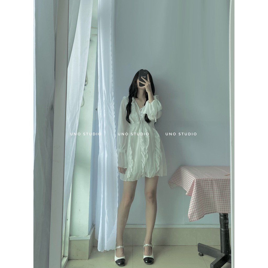 Váy trắng ulzzang bèo rũ