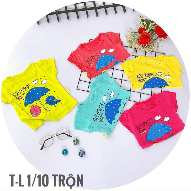 {8-12kg} Áo cộc tay bé gái chất cotton 4c đẹp - nhiều mẫu