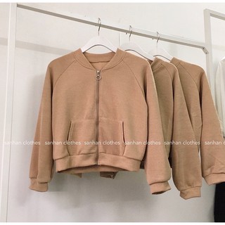Áo Khoác Cổ Bomber Chất Len Cực Đẹp