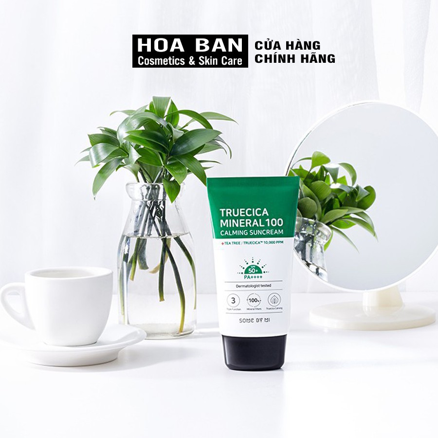 Kem Chống Nắng Some By Mi Truecica Mineral 100 Calming Tone Up Suncream 50PA++++ 50