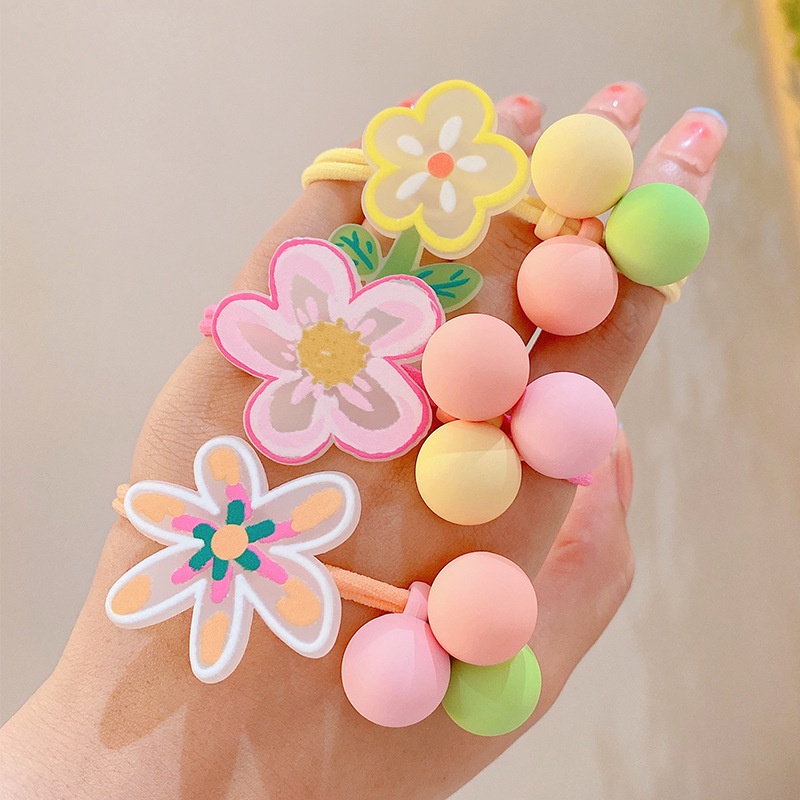 Dây Buộc Tóc Cao Su Co Giãn Tốt Không Làm Đau Cho Bé Gái