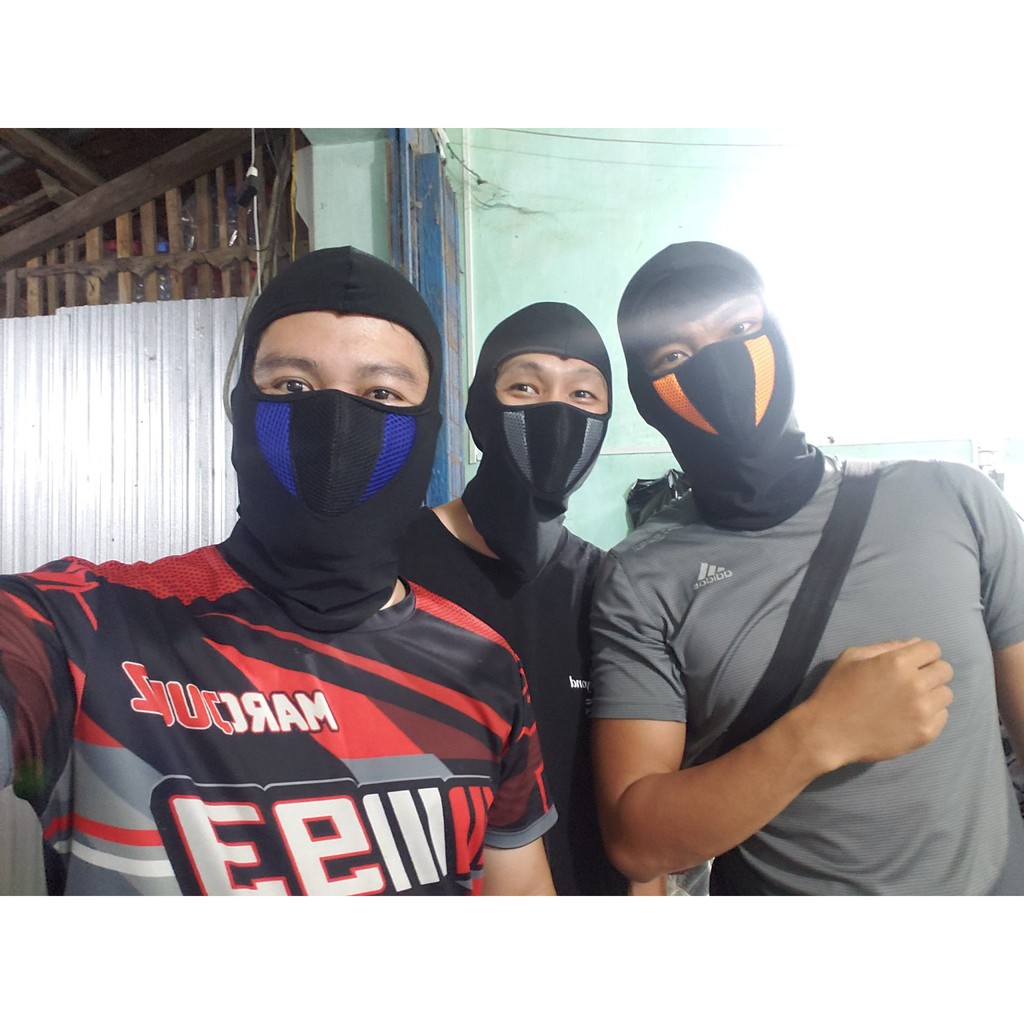 Khăn ninja SWAT X2 trùm đầu màu cam