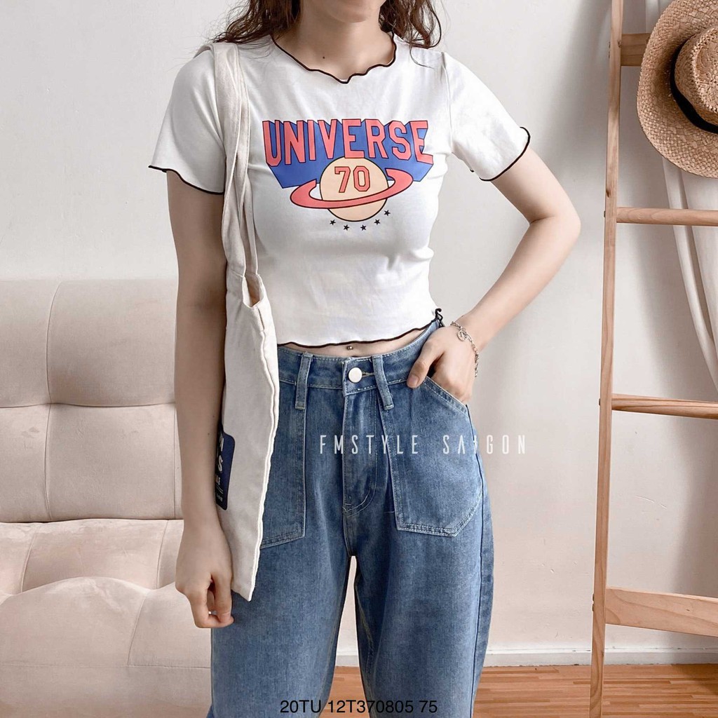 ÁO THUN TAY NGẮN CUỐN BIÊN IN QUEEN (20TU12T370805) | BigBuy360 - bigbuy360.vn