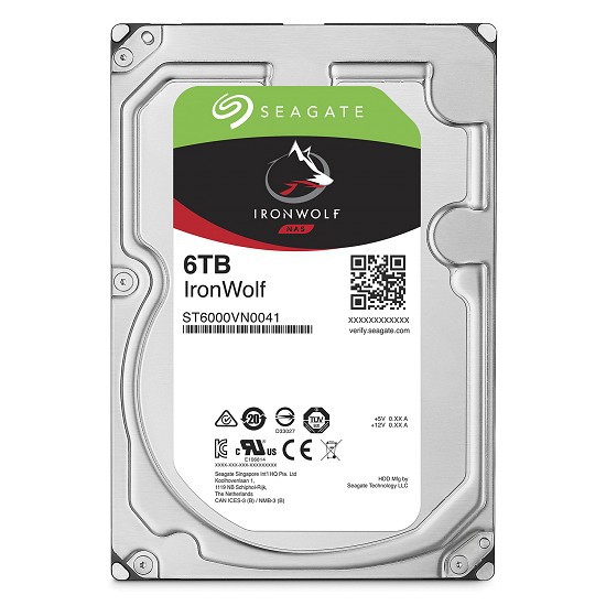 Ổ Cứng HDD Seagate IronWolf 6TB/128MB/3.5 - ST6000VN0041