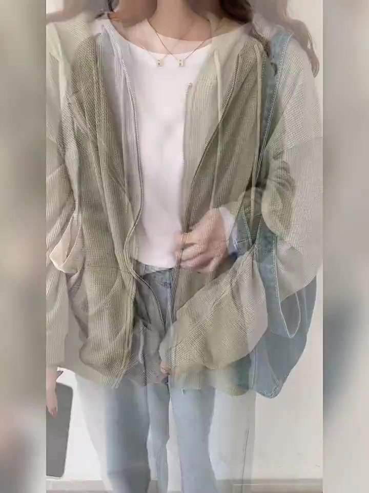 Áo Khoác Cardigan Có Nón Dáng Rộng Màu Trơn Phối Khóa Kéo Thời Trang Mới Cho Nữ | BigBuy360 - bigbuy360.vn