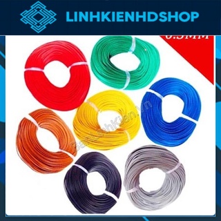 Dây điện nhỏ 0.3mm cuộn 5m/ đầy đủ các màu
