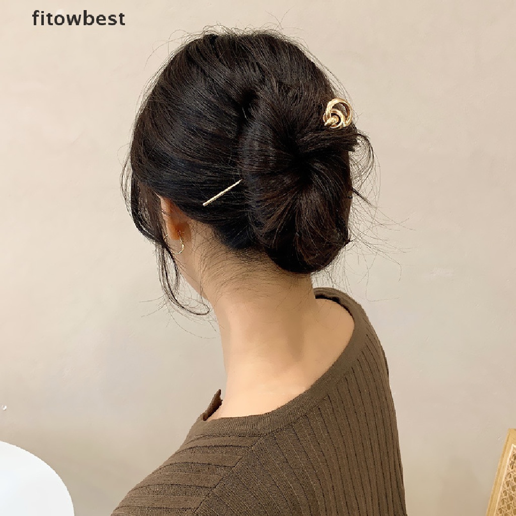 Trâm Cài Tóc Hình Nĩa Màu Vàng Cho Nữ