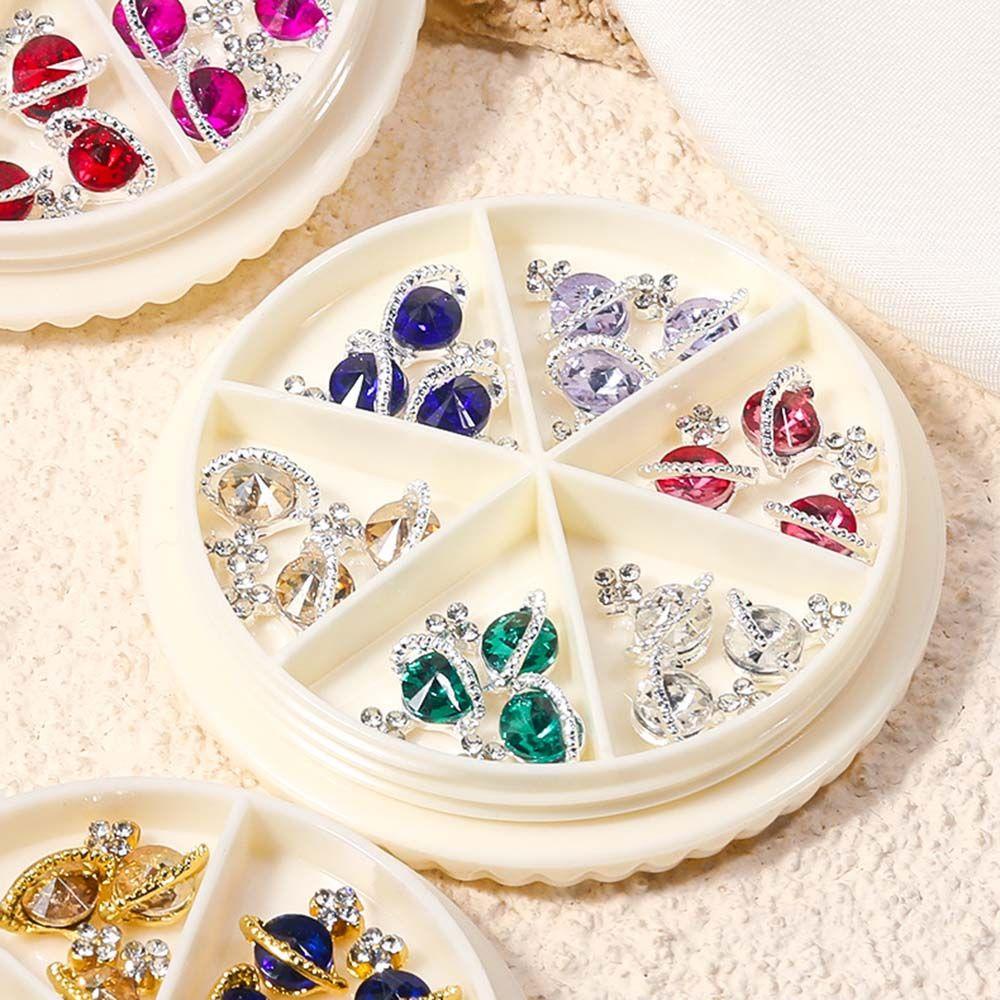 Phụ Kiện Trang Trí Móng Tay DYRUIDOJ Chất Lượng Cao|Sang Trọng Charm Saturn Bling Lấp Lánh|Phụ Kiện Trang Trí Móng Tay DIY Xinh Xắn