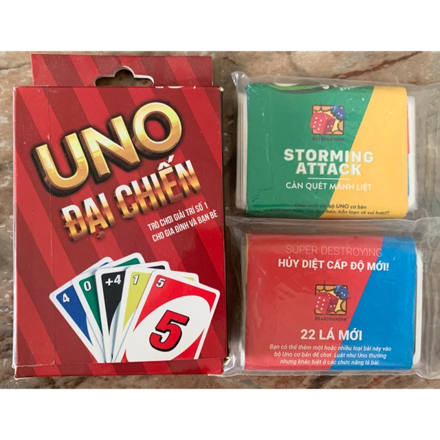 Combo BÀI UNO + 2 Gói Mở Rộng
