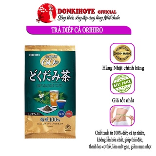 Trà diếp cá nhật, orihiro thanh nhiệt 60 gói/túi