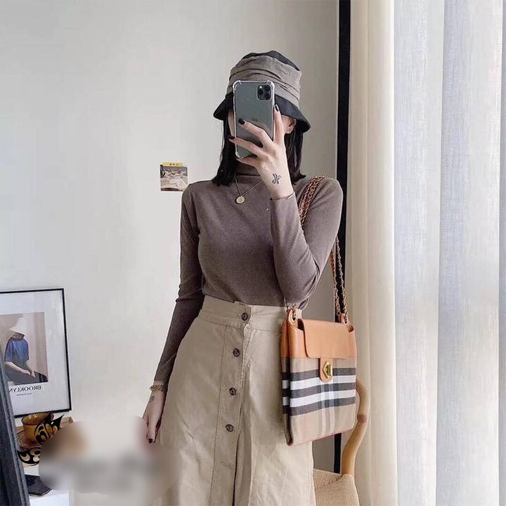 Áo Len Nữ, Áo Giữ Nhiệt Mùa Đông Dáng Hàn Quốc Dễ Thương, Co Giãn Và Sưởi ấm Cực Tốt