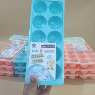 Vỉ đá chuẩn Việt Nhật, khay làm đá để tủ lạnh hình mặt cười, chất liệu nhựa dẻo cao cấp, an toàn cho sức khỏe