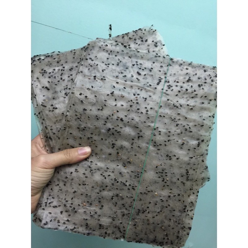 Bánh tráng nhúng mè đen 1kg 50 bánh Đặc sản phan răng