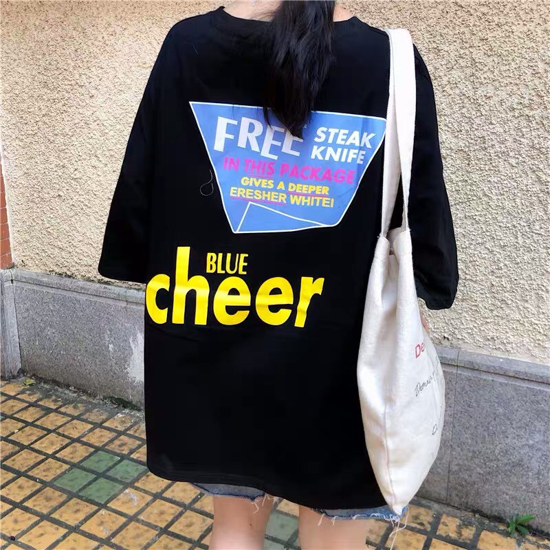 áo phông phôm rộng hàn quốc ulzzang FREE CHEER 3 MÀU TEEN